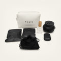 Kit Naqea Premium + 1 Recharge – Le kit d’hygiène intime nomade avec bidet pliable, protège-cuvette et lingettes compressées